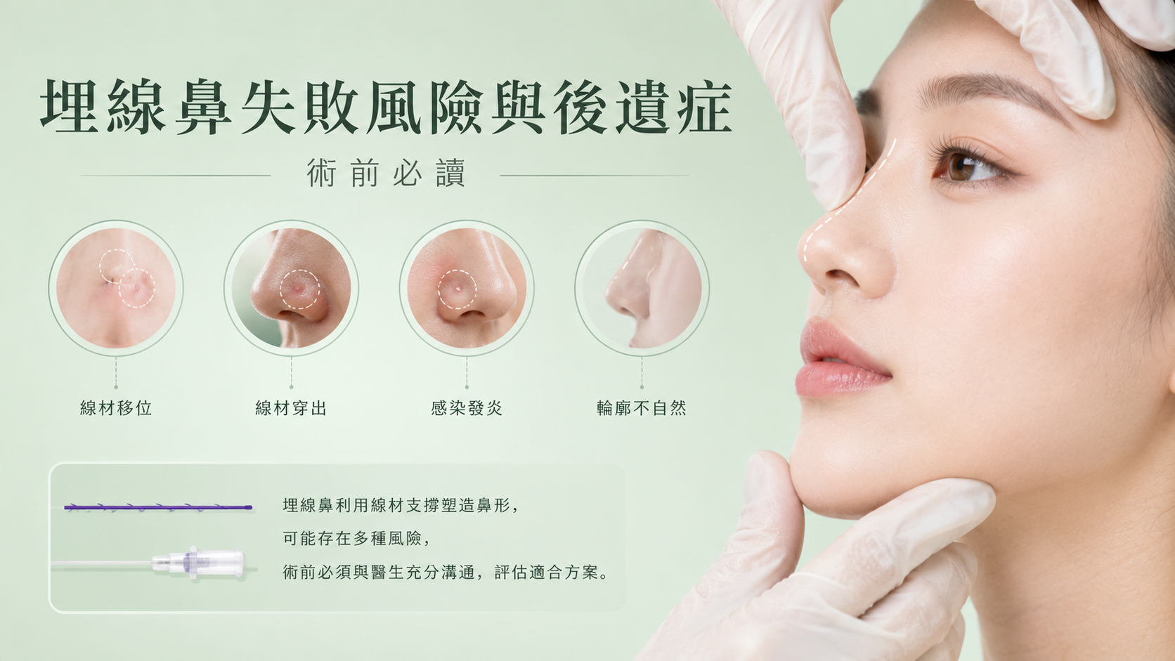 埋線鼻失敗風險與後遺症：術前必讀