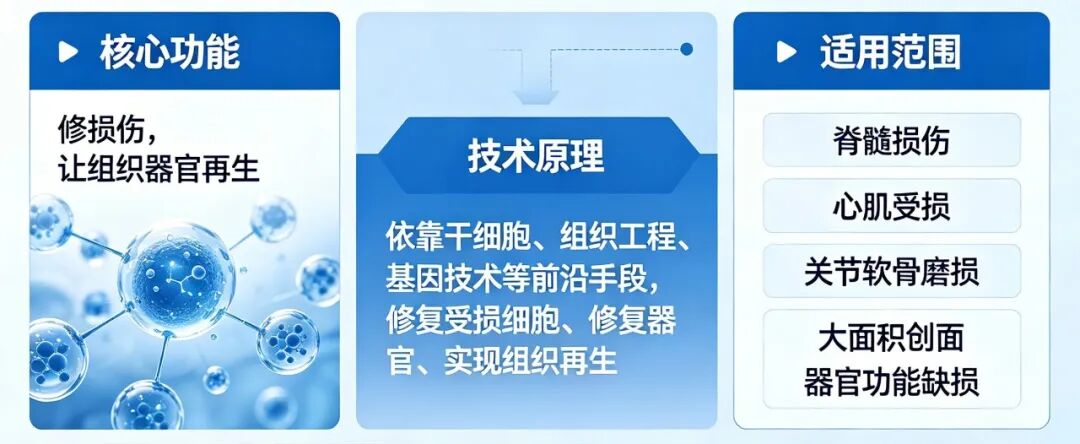 再生醫學針對器質性損傷做修復